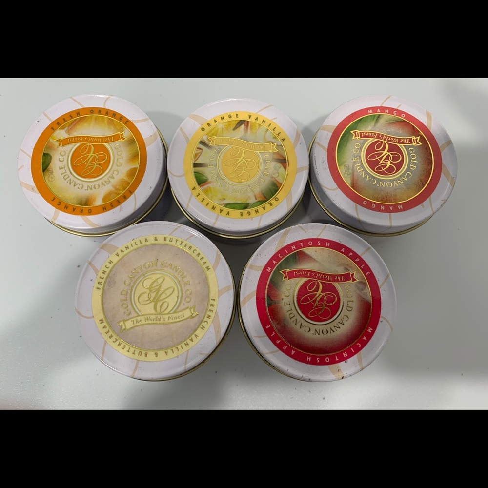 Gold canyon 2oz candle tins